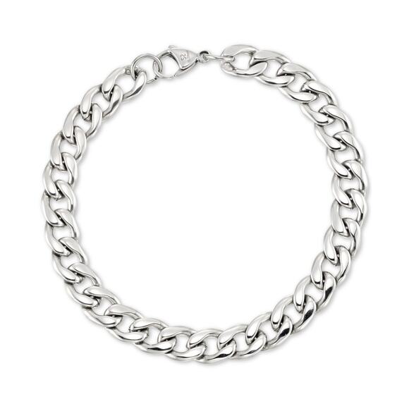 Legacy for Men by Simone I. Smith Curb Chain Bracelet in Stainless Steel #169 - Picture 1 of 1